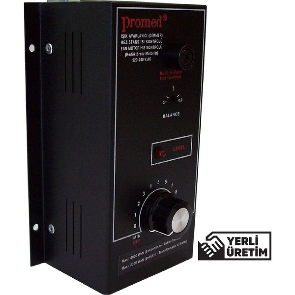 Promed 220 V.AC Pano Tipi 4000W Dimmer & Rezistans Isı kontrol & Fan motor devir kontrol. Oto Boyaları Fiyatı