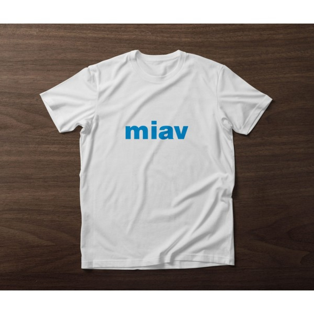 Promosyon Dünyam Unisex Beyaz Renk Baskılı T-Shirt - Miav Yazılı Erkek T-shirt Fiyatı