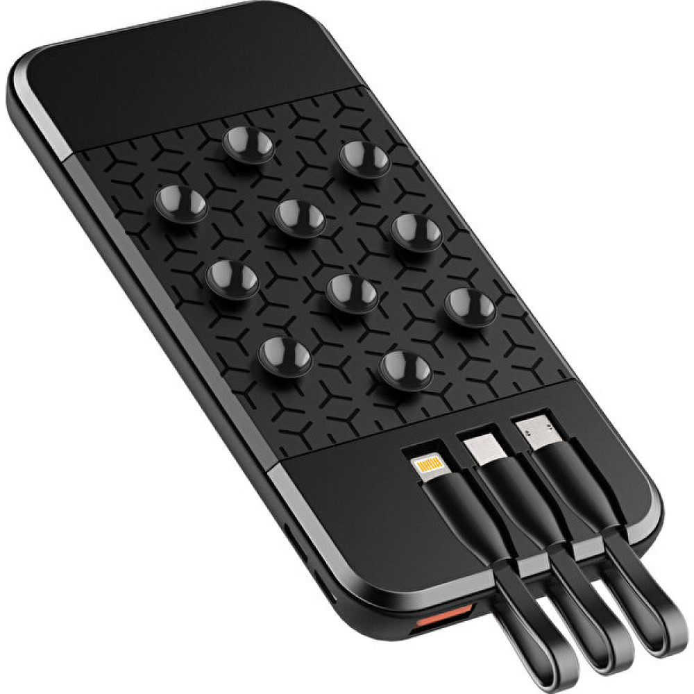 Promosyon Power Manyetik Kablosuz Type-C Apple ve Android Uyumlu 10000MAH Powerbank Dörtlü Yapışkanlı Wireless - Siyah Taşınabilir Şarj Cihazı - Powerbank Fiyatı
