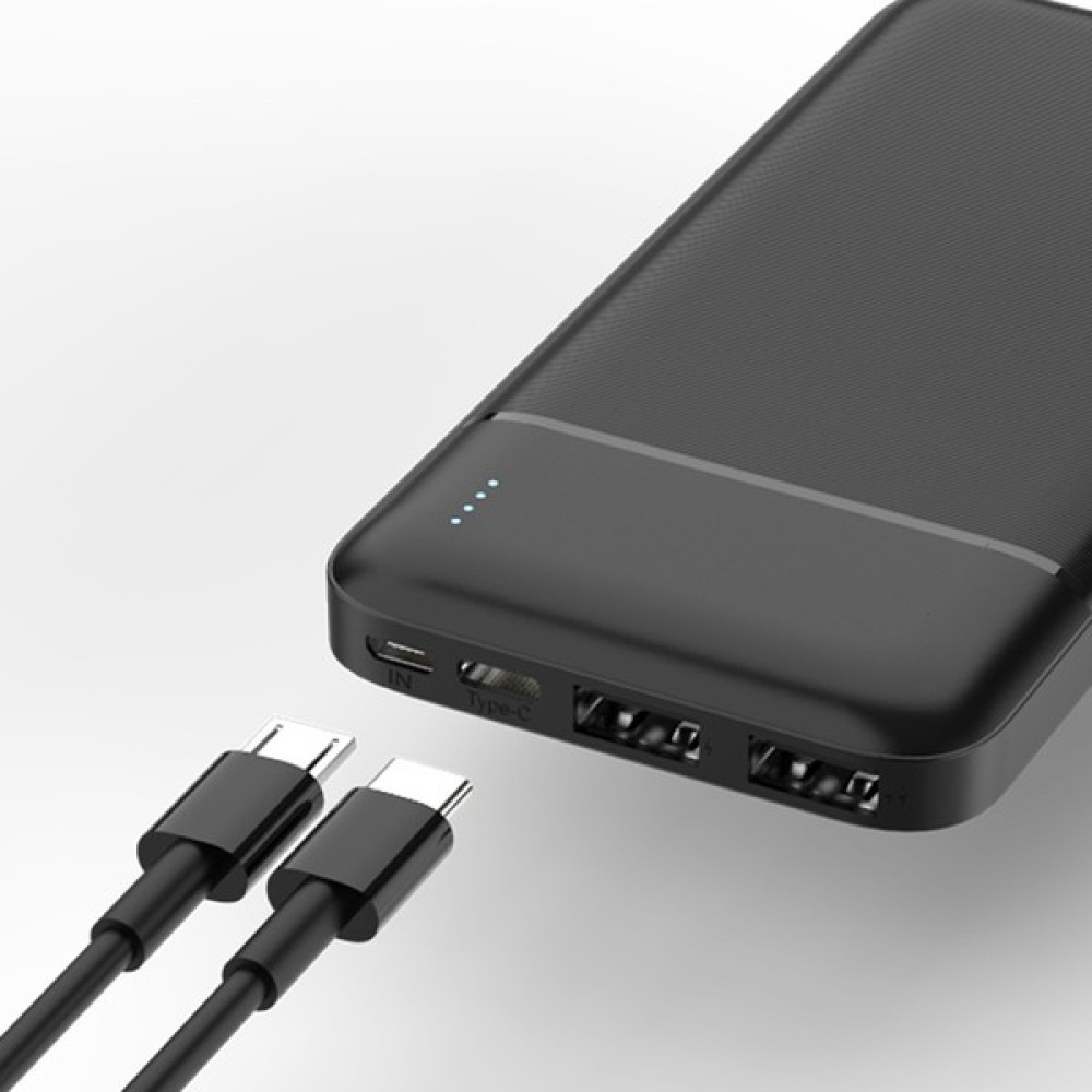 Promosyon Power Powerbank Apple ve Adroid Uyumlu 10000MAH Çift USB Girişli - Siyah Taşınabilir Şarj Cihazı - Powerbank Fiyatı