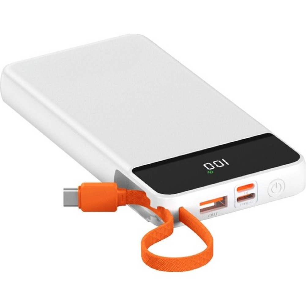 Promosyon Power Powerbank Hızlı Şarj Type-C Input ve Output Apple ve Android Uyumlu 10000MAH - Beyaz Taşınabilir Şarj Cihazı - Powerbank Fiyatı