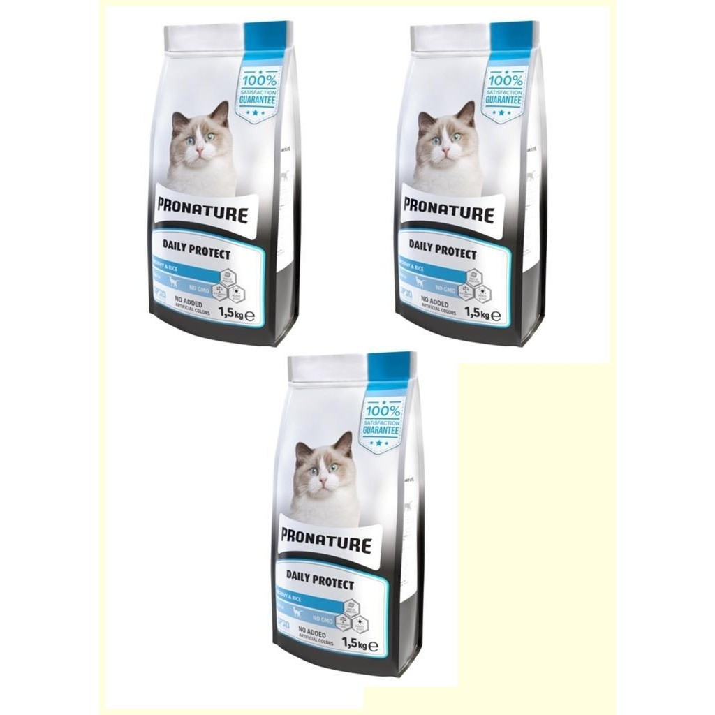 Pronature Daily Protect Hamsili ve Pirinçli Yetişkin Kedi Maması 1,5 Kg*3 Adet - 1 Evcil Hayvan Ürünleri Fiyatı