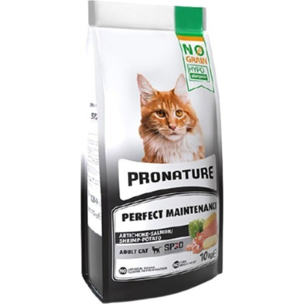 Pronature Hypo-Allergenic Tahılsız Somonlu Karidesli ve Enginarlı Yetişkin Kedi Maması 10 kg Evcil Hayvan Ürünleri Fiyatı