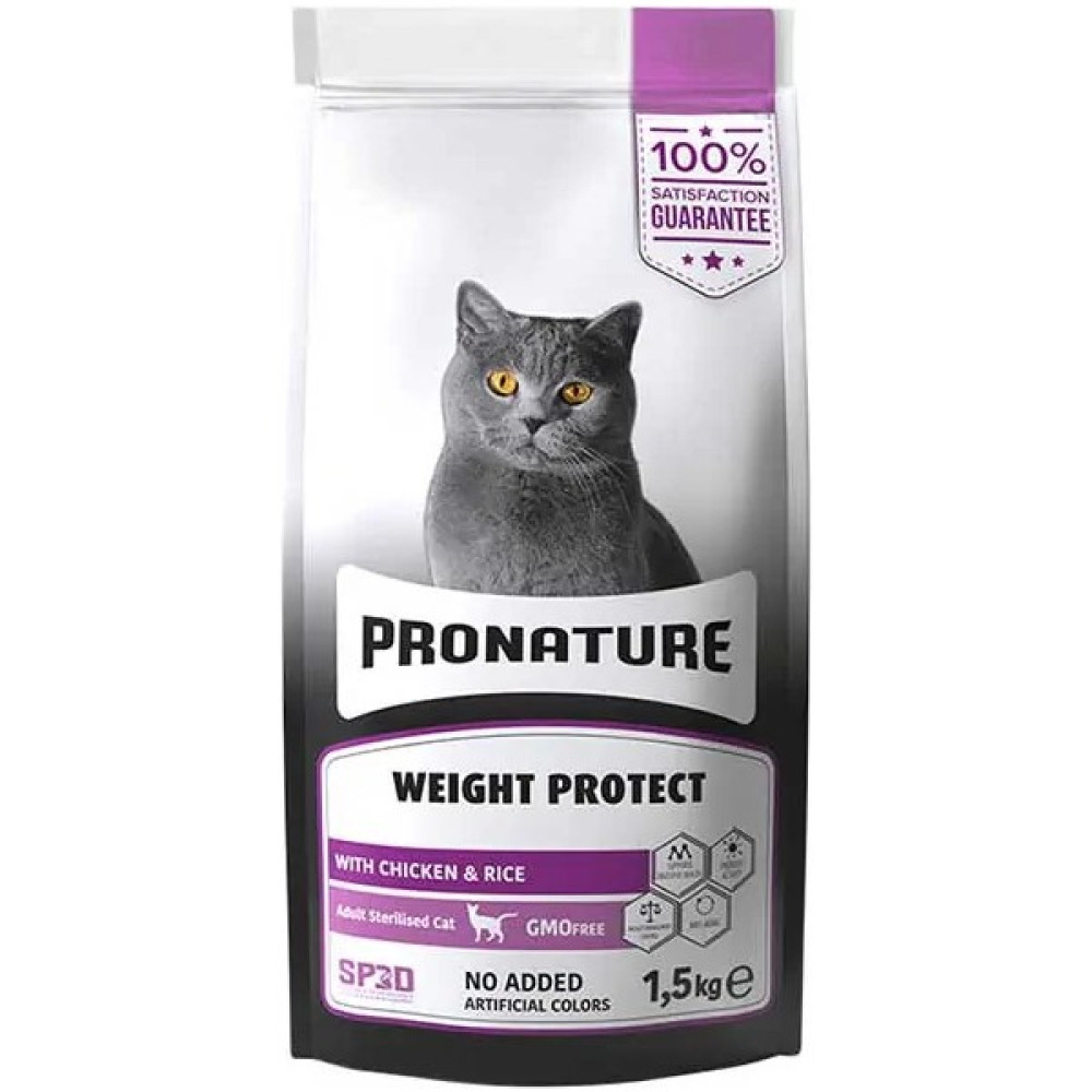 Pronature için Tavuklu ve Pirinçli Kısırlaştırılmış Yetişkin Kedi Maması 1,5kg Evcil Hayvan Ürünleri Fiyatı