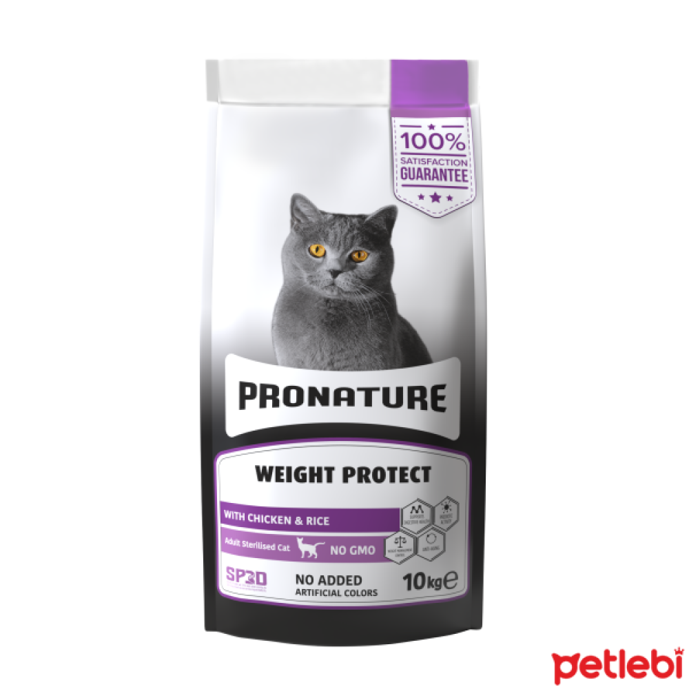 Pronature Kilo Kontrolü için Tavuklu ve Pirinçli Kısırlaştırılmış Yetişkin Kedi Maması 10kg Evcil Hayvan Ürünleri Fiyatı