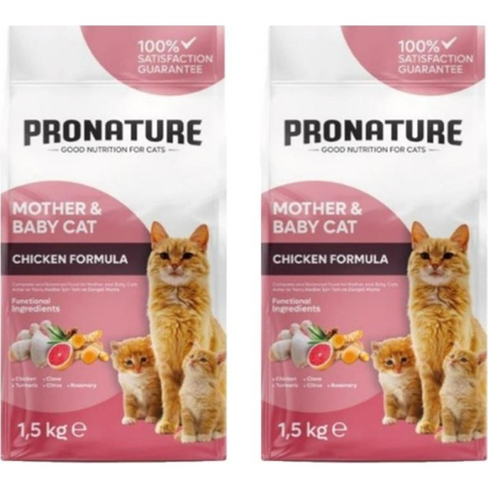 Pronature Mother & Baby Tavuk Etli Kuru Kedi Maması 1,5 Kg*2 Adet - 2 Evcil Hayvan Ürünleri Fiyatı