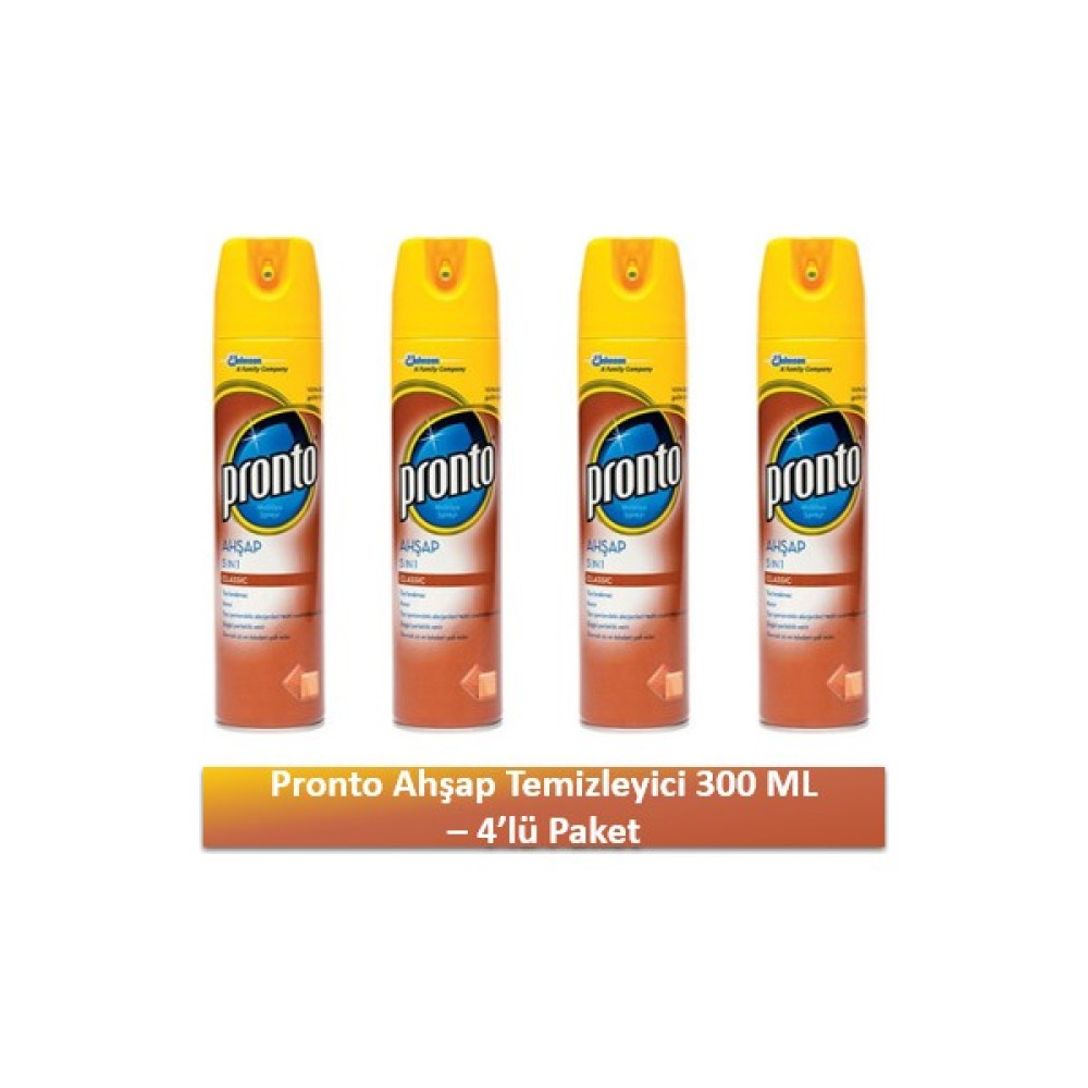 Pronto Ahşap Cilası 300 Ml - 4'Lü Paket Parlatıcı ve Temizleyiciler Fiyatı