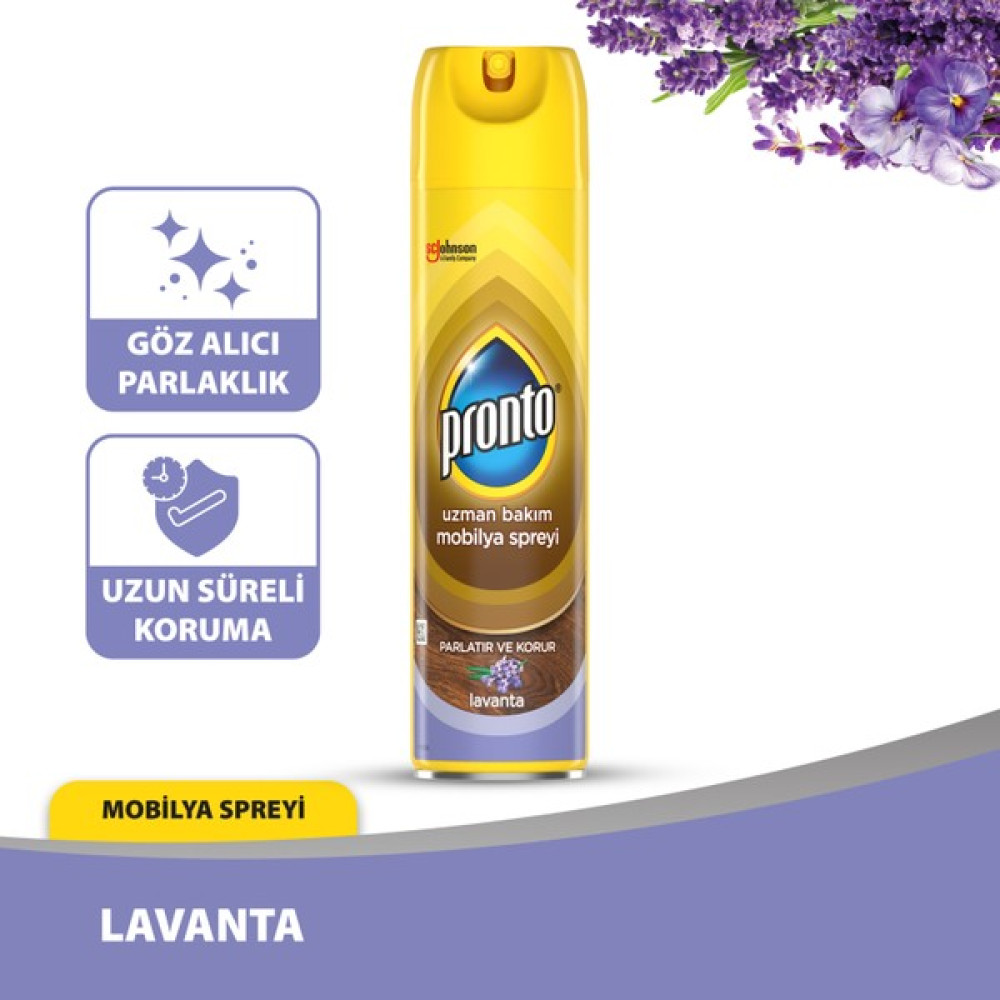 Pronto Mobilya Cilası Lavanta 300 ml Parlatıcı ve Temizleyiciler Fiyatı