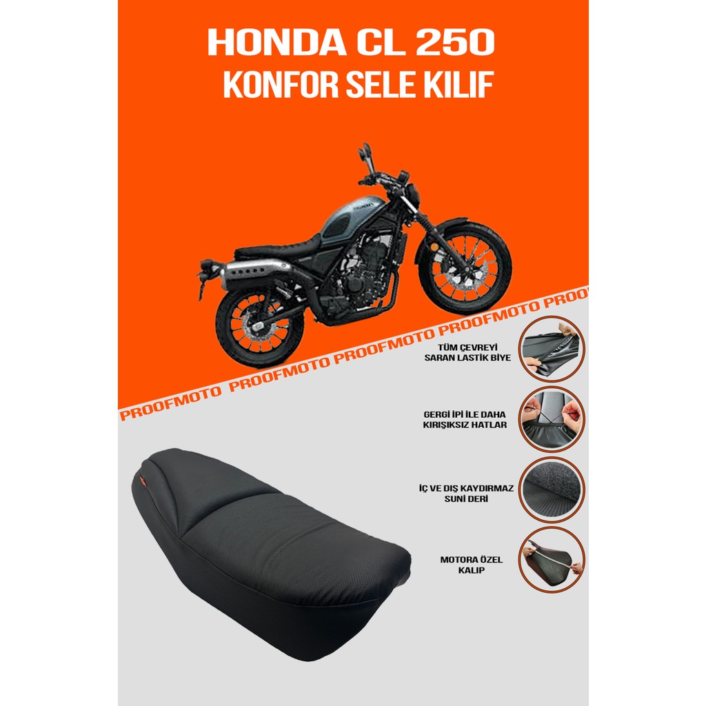PROOFMOTO Honda CL 250 Konfor Sele Kılıf Diğer Fiyatı