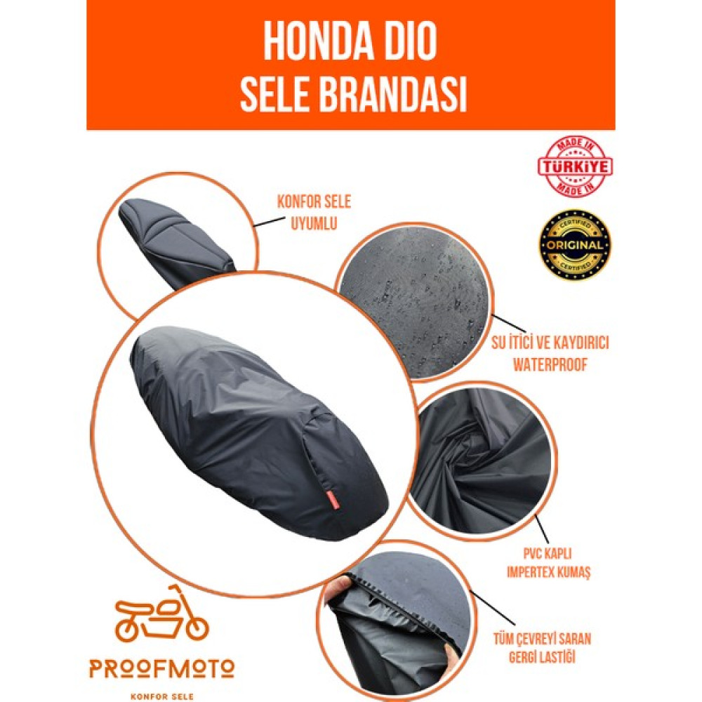 PROOFMOTO Honda Dio Su Geçirmez Sele Brandası Motorsiklet Brandaları Fiyatı