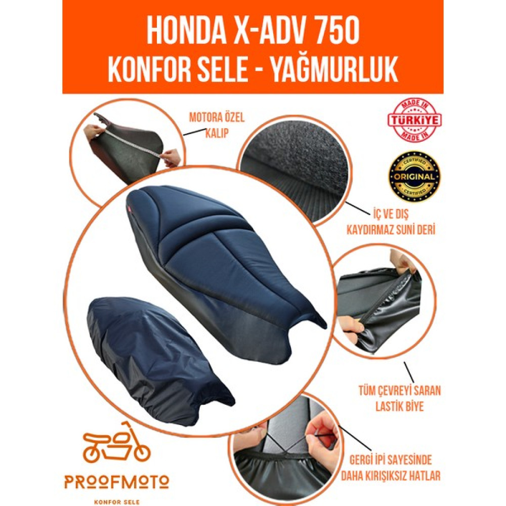 PROOFMOTO Honda Xadv 750 Konfor Sele Ve Yağmurluk Kılıf Motorsiklet için Diğer Aksesuarlar Fiyatı