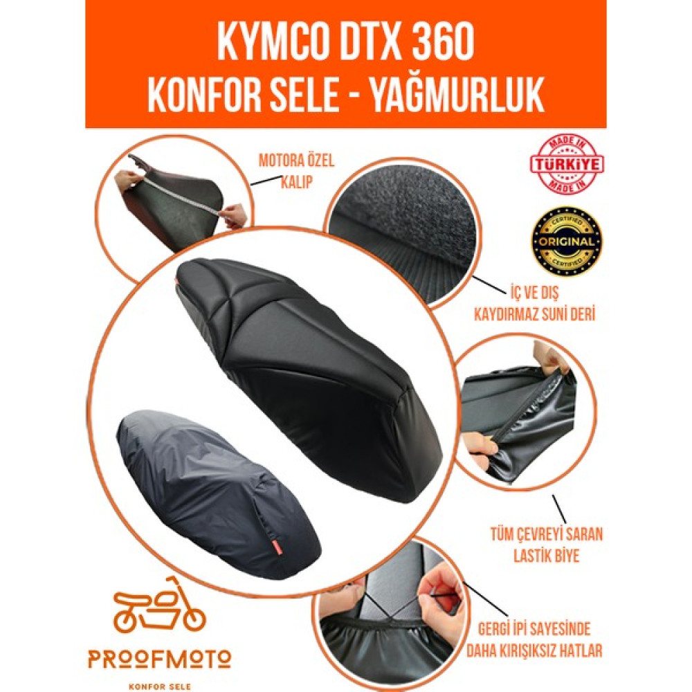 PROOFMOTO Kymco Dtx 360 Konfor Sele Kılıf Motorsiklet için Diğer Aksesuarlar Fiyatı