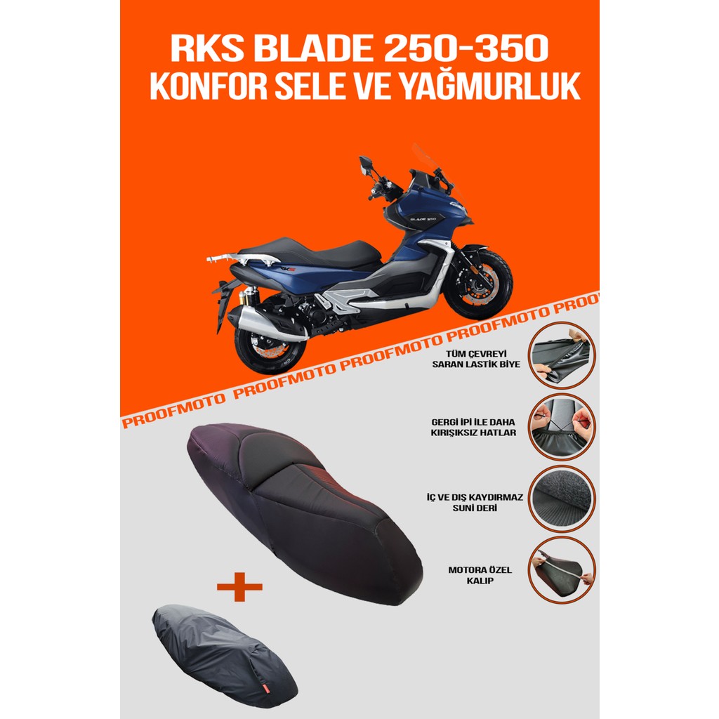 PROOFMOTO RKS BLADE 250 & 350 Konfor Sele ve Yağmurluk Kılıf Diğer Fiyatı