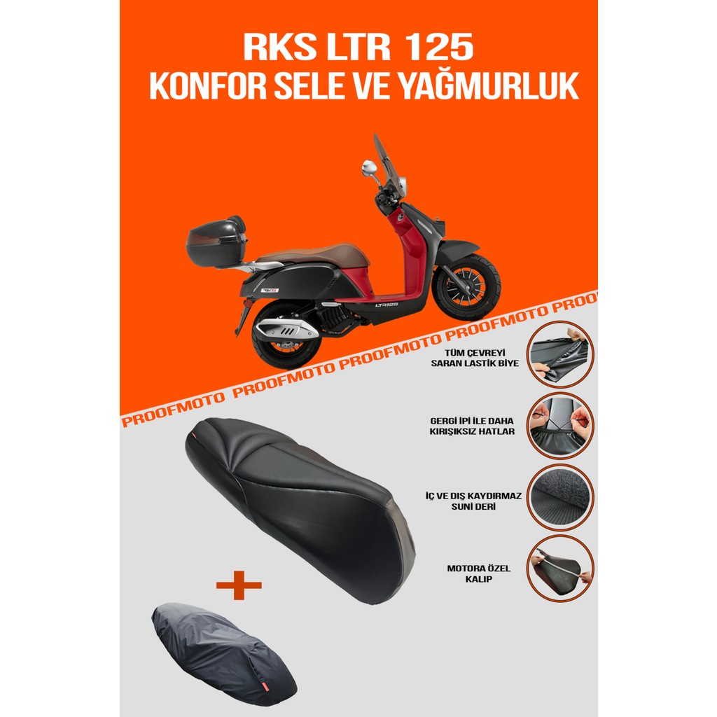 PROOFMOTO RKS LTR 125 Konfor Sele ve Yağmurluk Kılıf Diğer Fiyatı