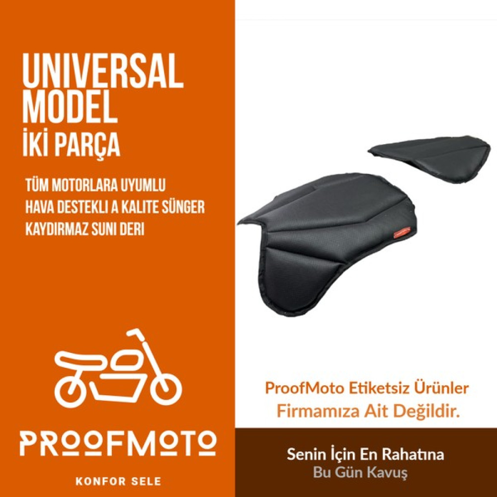 PROOFMOTO Unıversal Konfor Sele Minderi - Tüm Modeller Ile Uyumlu Konfor Sele Pedi Motorsiklet için Diğer Aksesuarlar Fiyatı