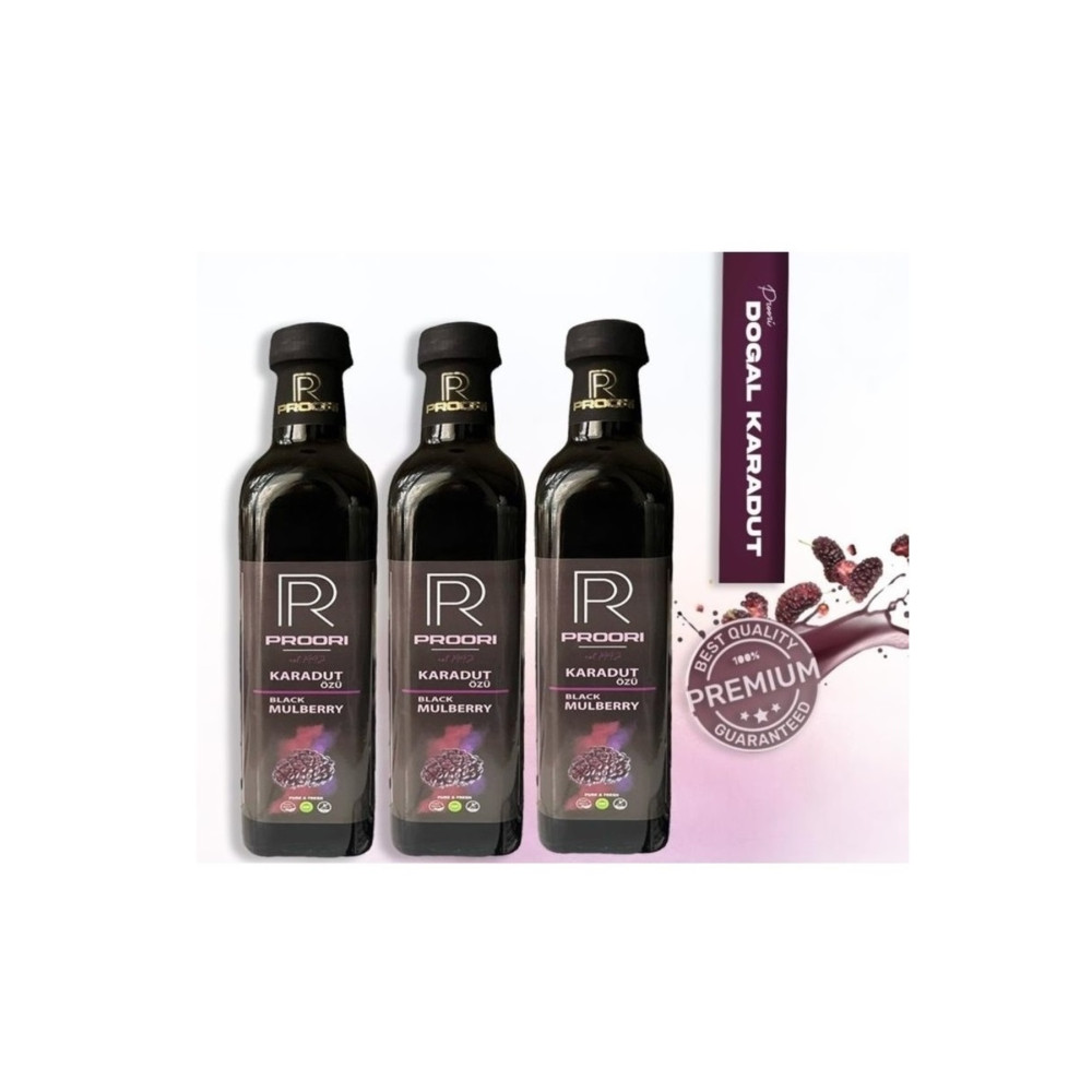 Proori Katkısız Doğal Soğuk Sıkım Karadut Özü Net 700 Gr*3 Lü (2100 Gr) -- (şeker Ilavesiz) Organik Ürünler Fiyatı
