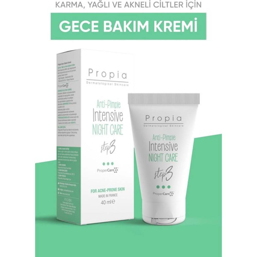 Propia Yoğun Gece Bakım Kremi Step 3 40 ml Akne ve Sivilce Bakımı Fiyatı