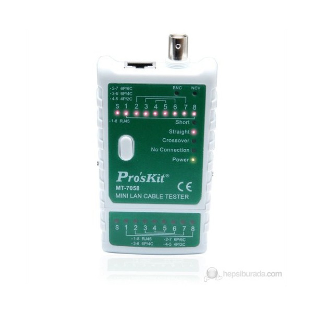 Pro's Kit Mt-7058 Mini Lan Kablo Tester Diğer Test ve Ölçüm Cihazları Fiyatı