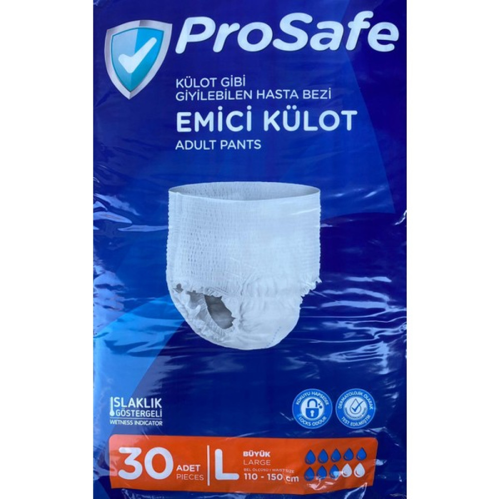 Prosafe Emici Külot Large Büyük Boy 60 Adet Hasta Bezleri ve Temizliği Fiyatı
