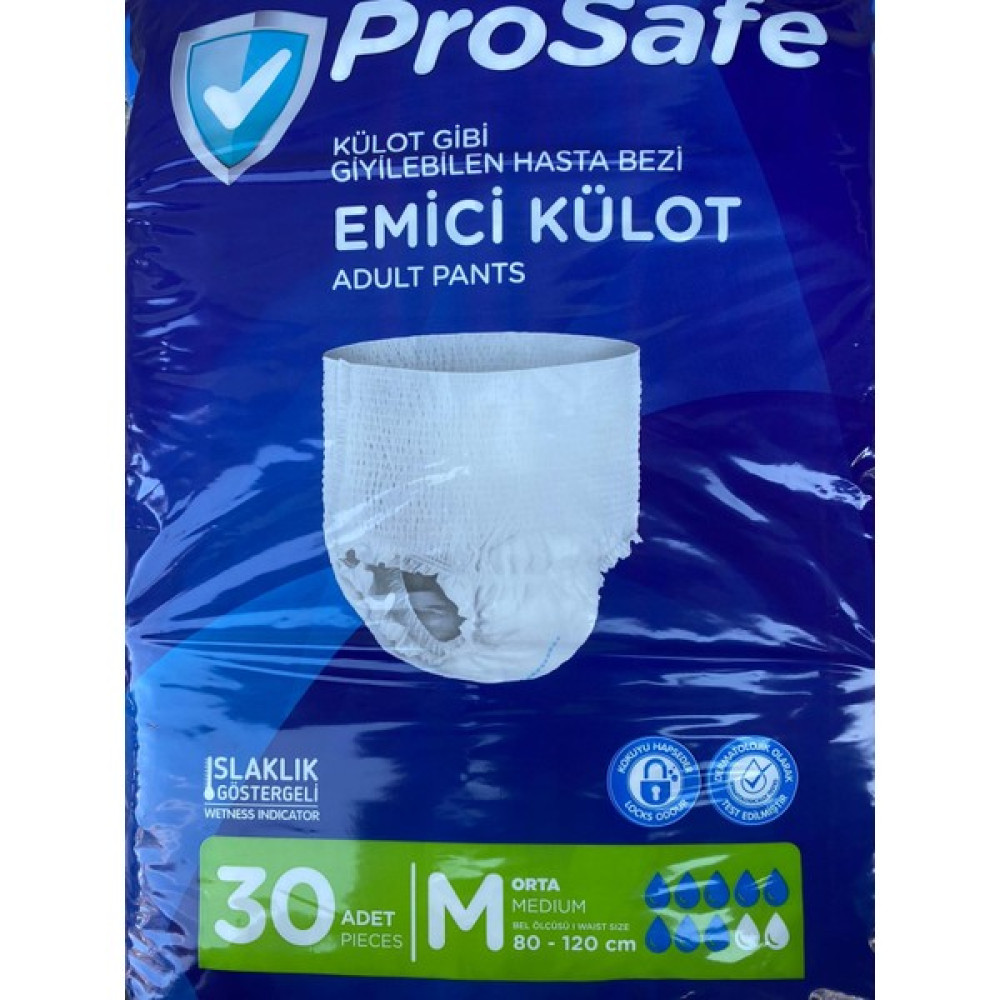 Prosafe Emici Külot Medıum Orta Boy 30 Adet Hasta Bezleri ve Temizliği Fiyatı