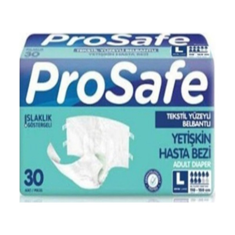 Prosafe Prpsafe Yetişkin Hasta Bezi Large 30 Adet - L - Beyaz Hasta Bezleri ve Temizliği Fiyatı