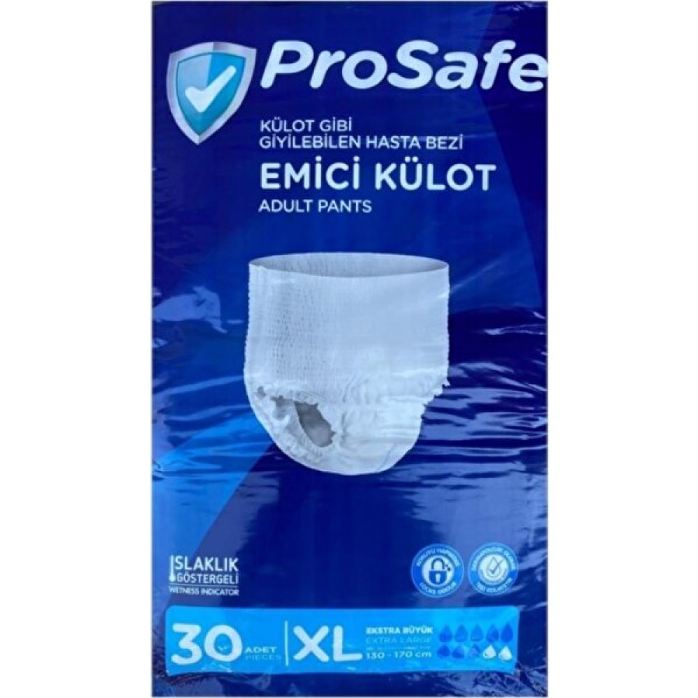 Prosafe Yetişkin Emici Külot Hasta Bezi Xl Extra Büyük 30 Adet Hasta Bezleri ve Temizliği Fiyatı