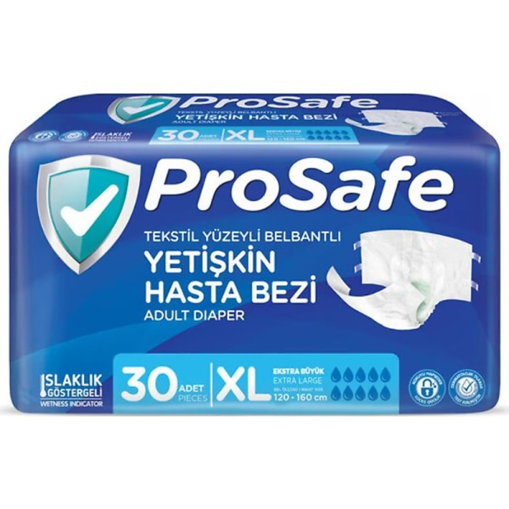 Prosafe Yetişkin Hasta Bezi XL Hasta Bezleri ve Temizliği Fiyatı