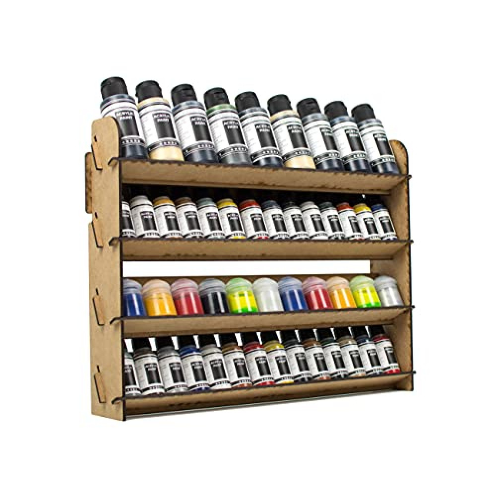 PROSCALE Paint Rack for Model Paints. Hobby Craft Citadel Vallejo Tamiya Army Wall Paint Rack Stand Paint Holder Organiser Miniature Warhammer Paint Storage Model Painting Station (Universal)