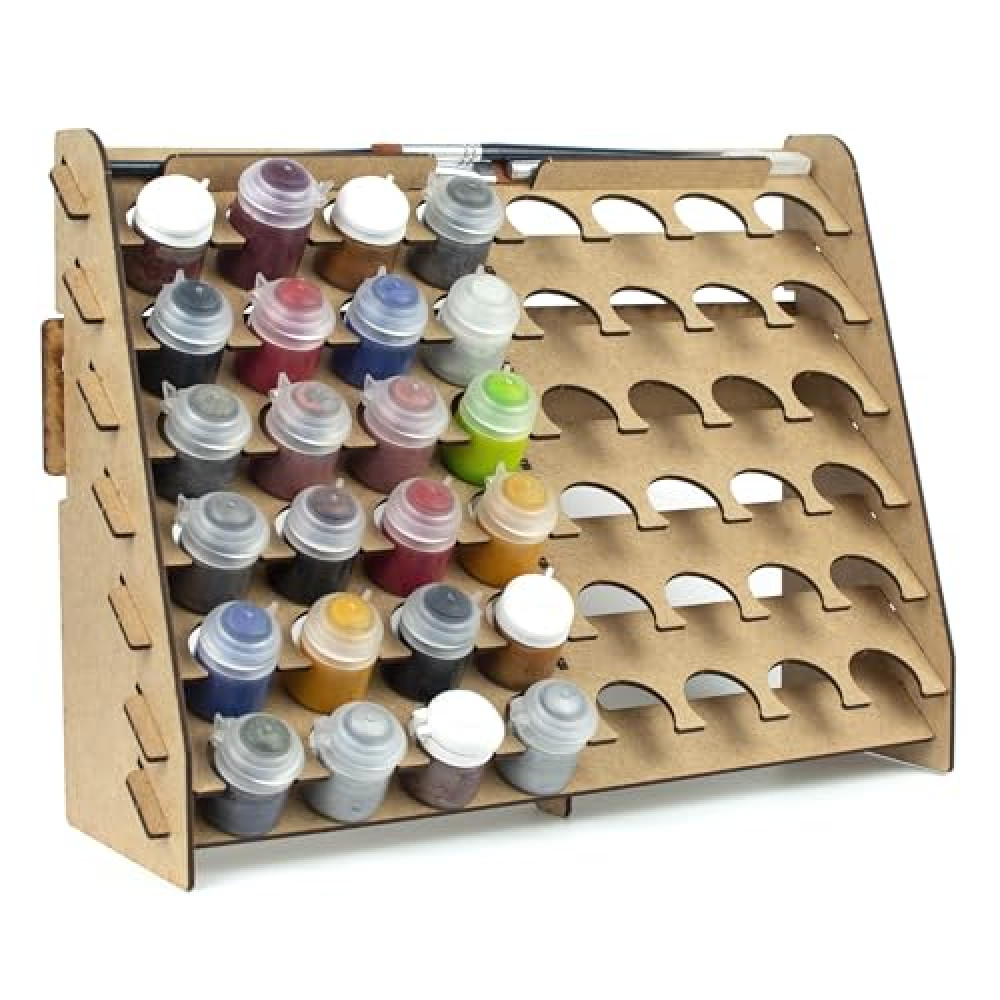 PROSCALE Wall Paint Rack for model paints. Wall mounted hobby craft Citadel compatible rack Paint holder storage organiser Miniature Warhammer (33 mm)