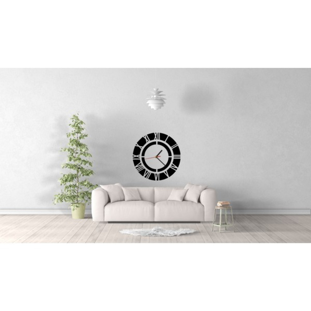 Proscreen Roma Rakamlı Duvar Saat - Siyah - 45 x 45 cm Dekoratif Saat Fiyatı