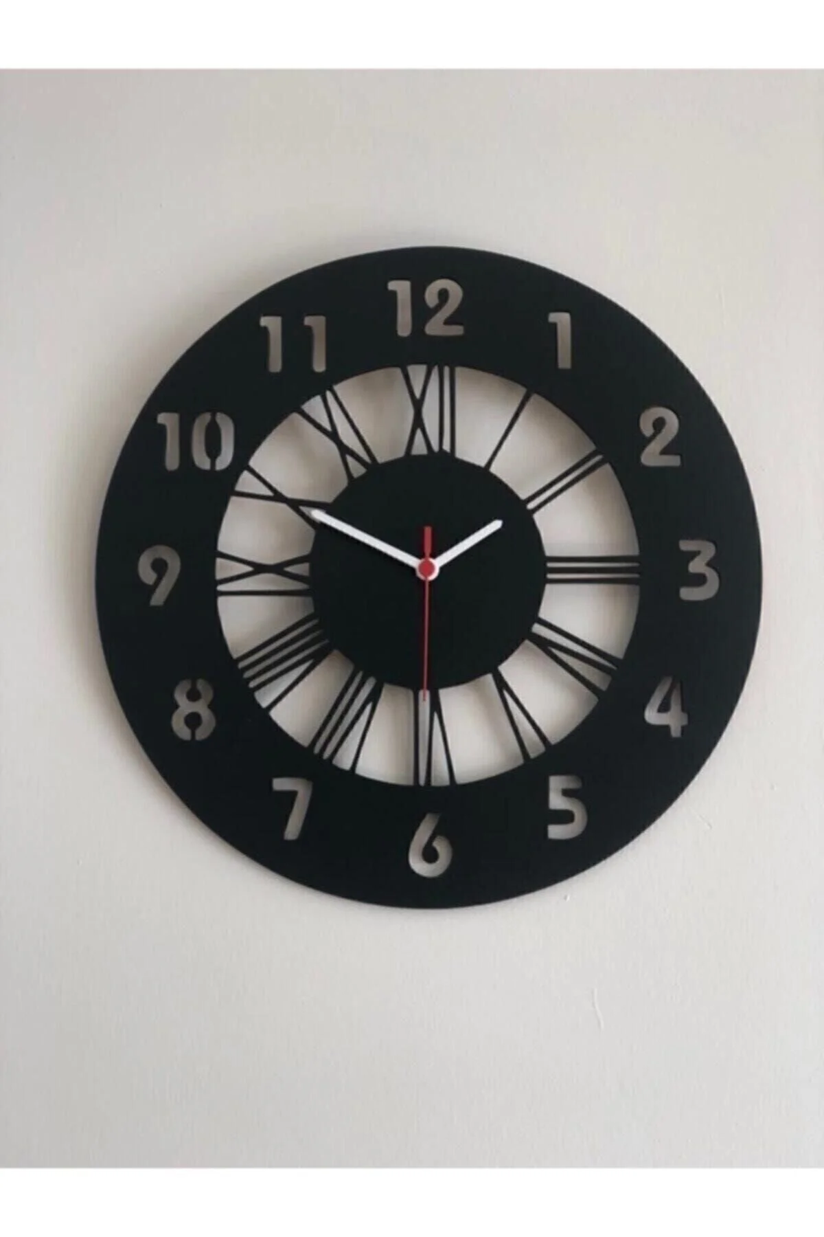 PROSCREEN Siyah Hediyelik Ahşap Dekoratif Roma Ve Latin Rakamlı Duvar Saati 40cm Ahsap-duvar-roma-latin-40cm" Duvar Saati Fiyatı