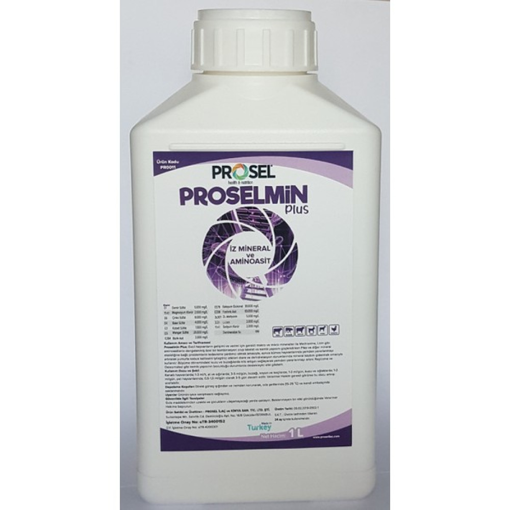 Prosel Proselmin Plus Kanatlı Hayvanları Tavuk Güvercin Mineral Premiks 1 Litre Evcil Hayvan Ürünleri Fiyatı
