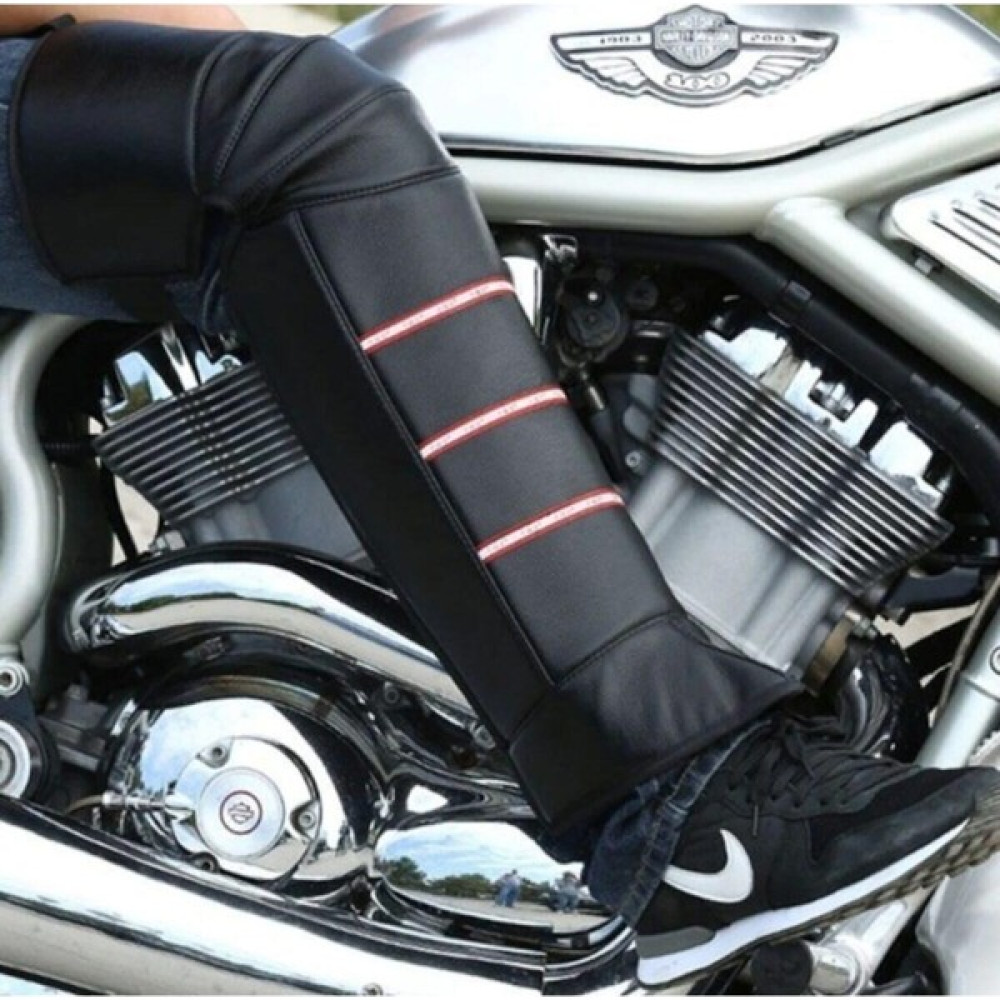 Prosev Motosiklet Bacak Örtüsü Deri Model Polarlı Cırt Ayarlı Standart Motor Diz Soğuk Rüzgar Yağmur Koruma Motorsiklet Sürücü Koruyucu Aksesuarlar Fiyatı