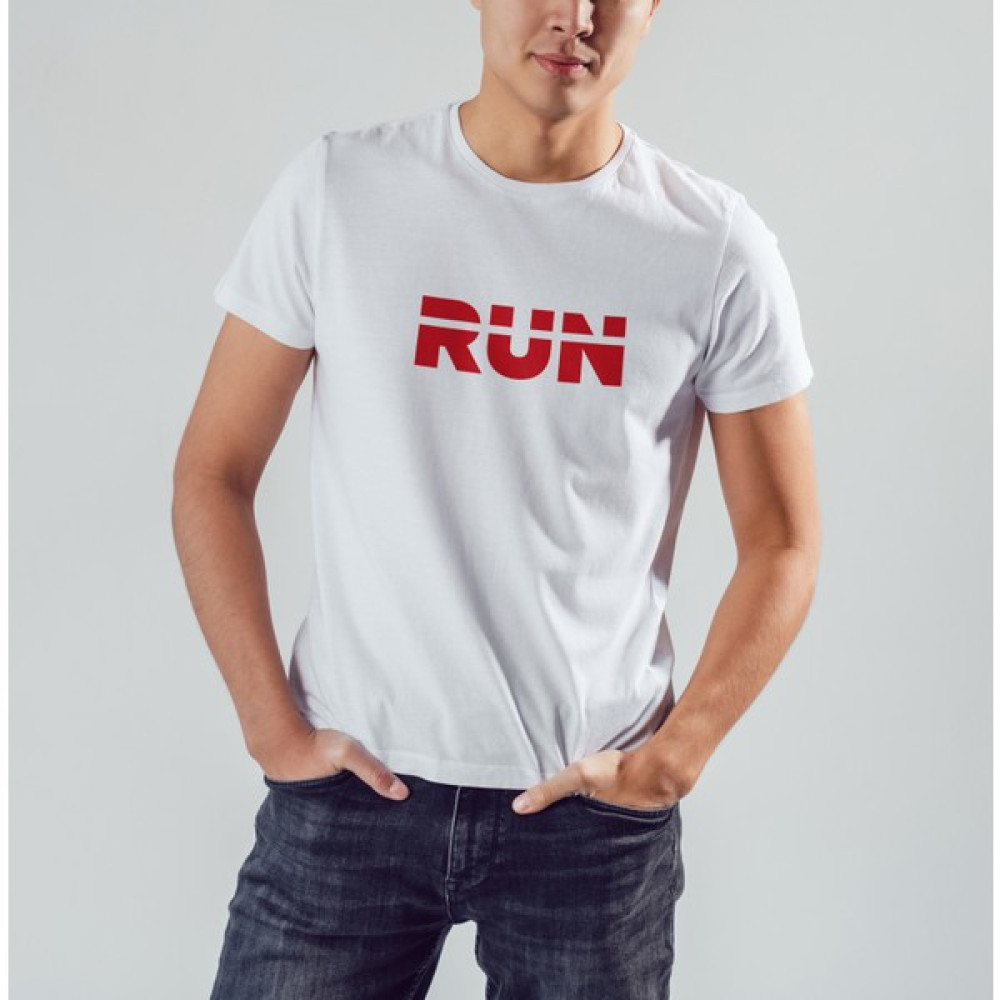 Prospettiva Erkek Beyaz Koş / Run Yazılı T-Shırt Erkek T-shirt Fiyatı