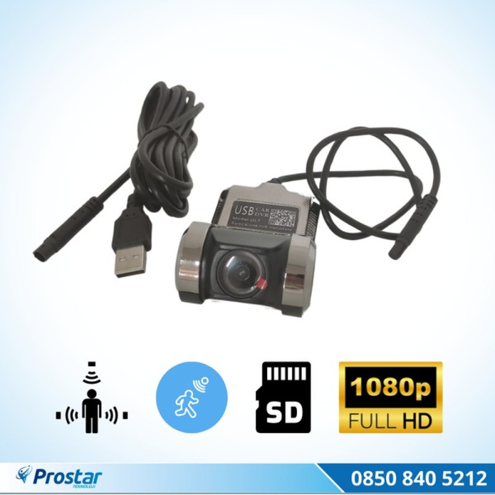 Prostar Araç Dvr Sürüş Kaydedici Kamera USB Full Hd 1080P 170° Geni Oto Görüntü Sistemleri Fiyatı