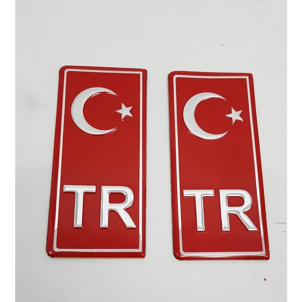 Protec 2'li Tr Plaka Sticker Aluminyum Ay Yıldız Kabartma - Kırmızı - 4,5 x 10 cm SSD / Solid State Drive Fiyatı