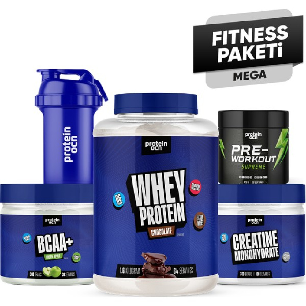 Proteinocean Fıtness Paketi Mega - Çikolata Yeşil Elma Protein Tozları Fiyatı