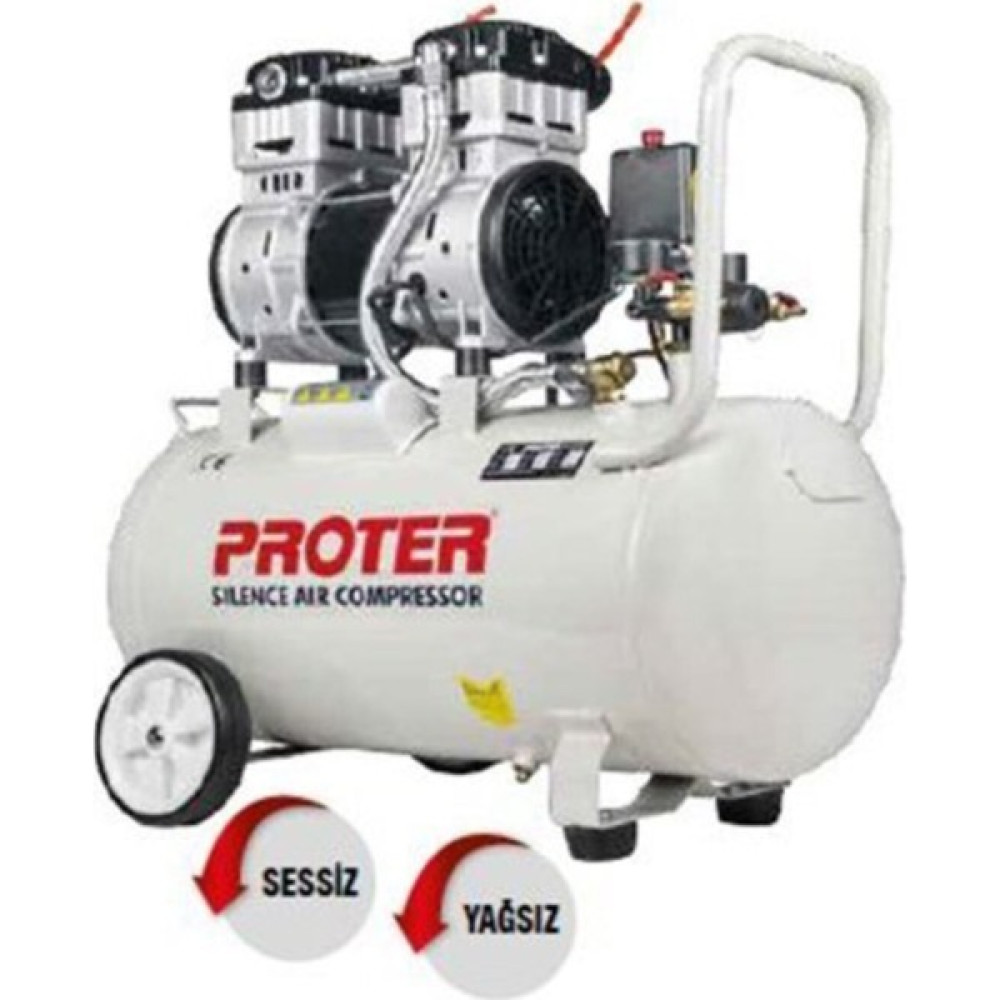 Proter 2 Hp 50 Lt Kompresör Sessiz Yağsız Proter Hava Kompresörü Fiyatı