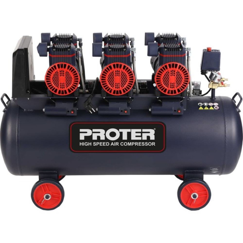 Proter 200 Lt 6 Hp Yüksek Hızlı & Yağsız Hava Kompresörü Teknomak Makina Hava Kompresörü Fiyatı