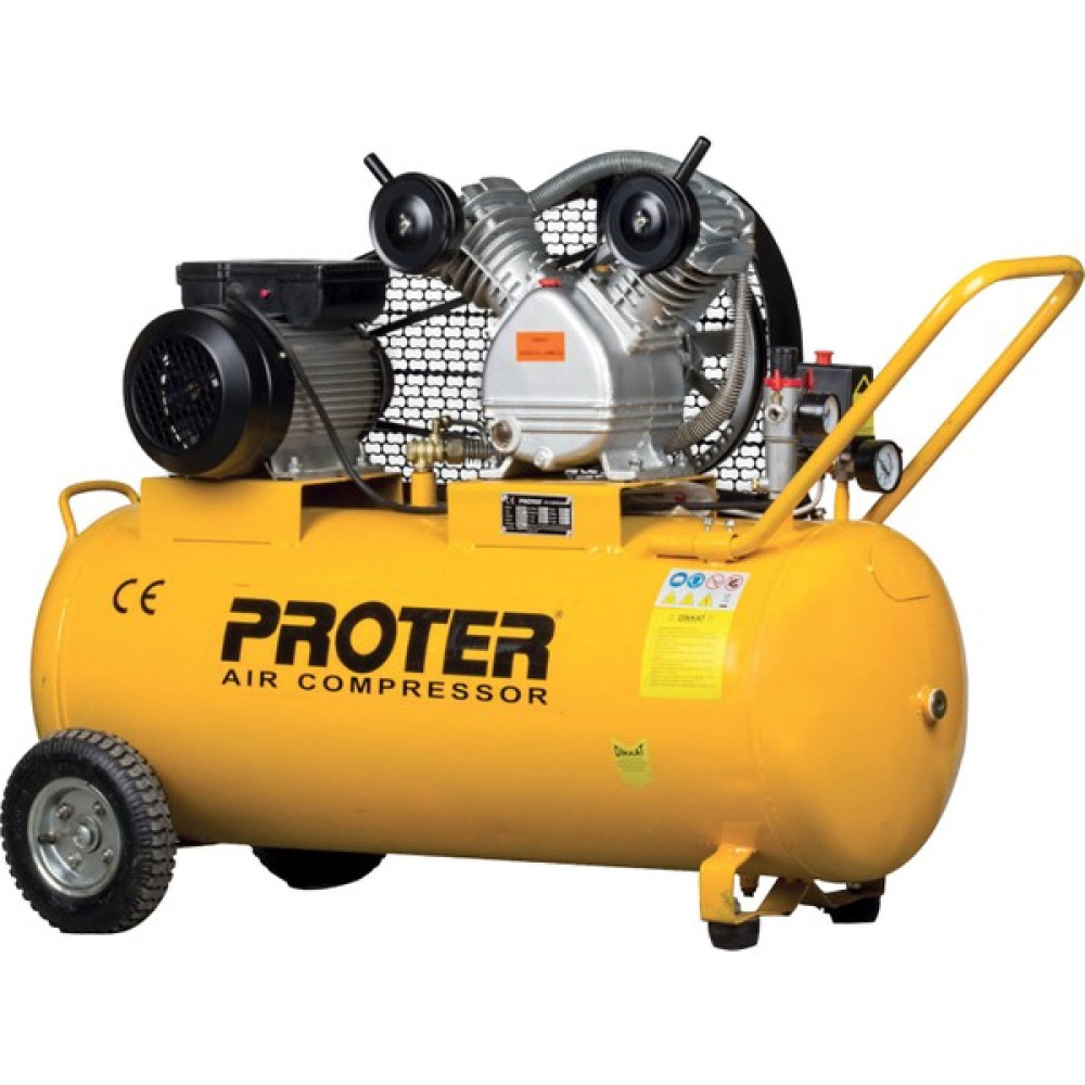 Proter Hava Kompresörü 3 Hp - 2 Kafa 200 Lt Monofaze Hava Kompresörü Fiyatı