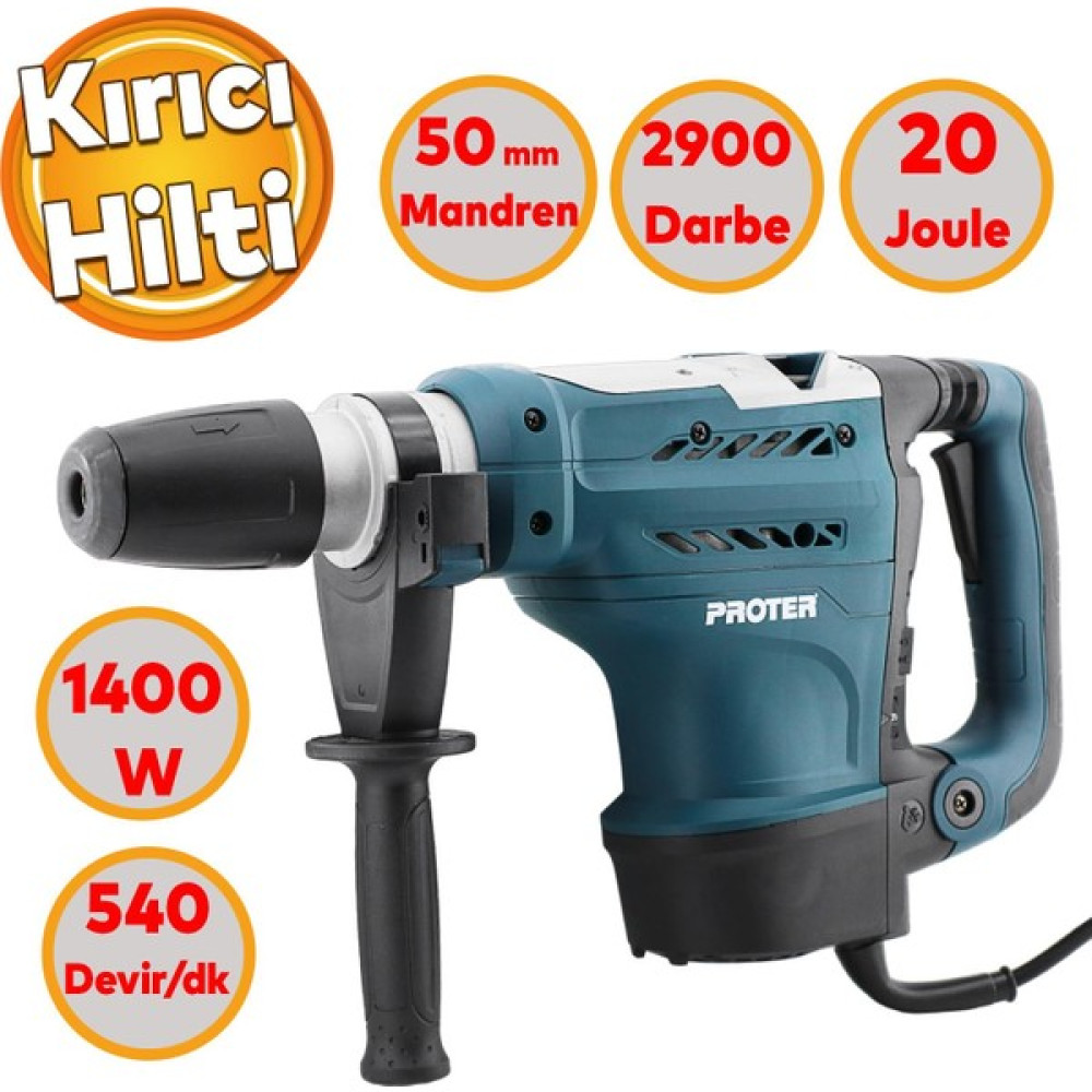 Proter Kırıcı Delici Darbeli Matkap 1400 W Proter Metal Beton Elektropnömatik Delme Kırma Hilti 50 mm Kırıcı Deliciler & Kırıcılar Fiyatı