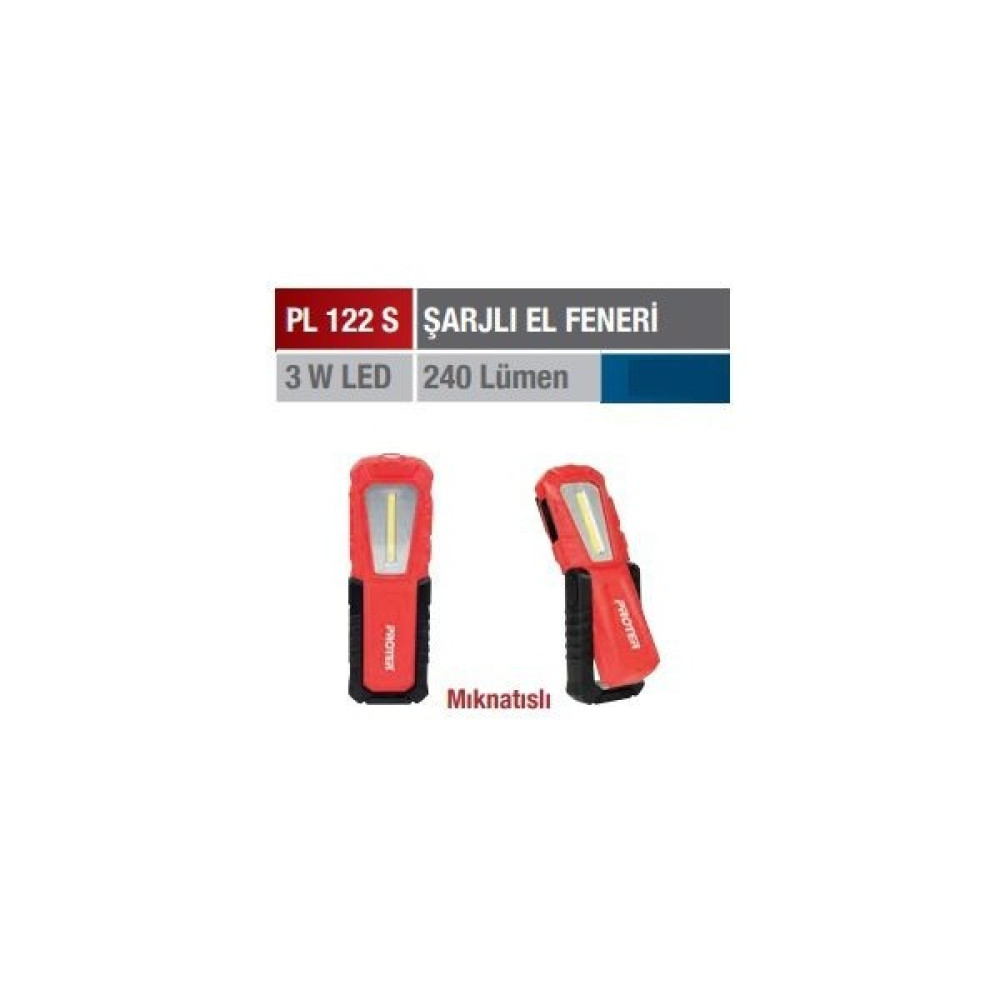 Proter Pl 122 S Şarjlı El Feneri Lambası Dış Mekan Aydınlatma Fiyatı