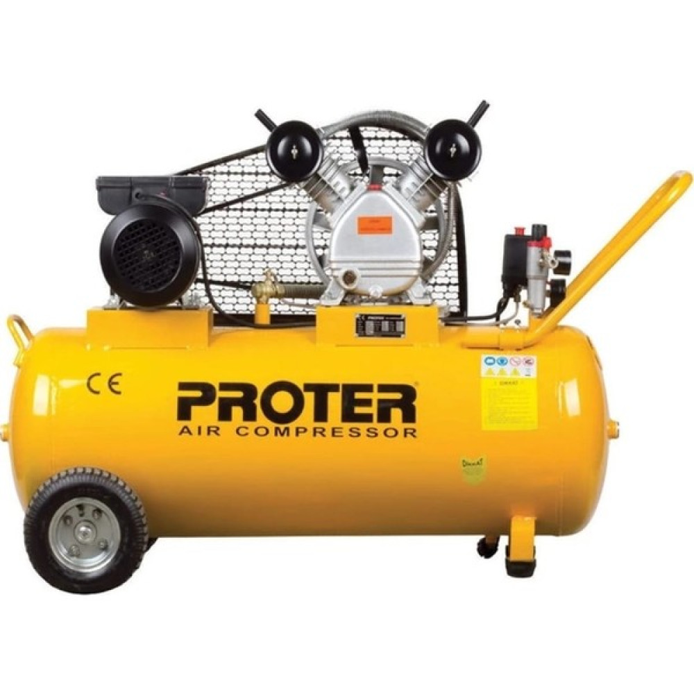 Proter Pr 100 Lt 3 Hp Çift Kafa Hava Kompresörü Hava Kompresörü Fiyatı