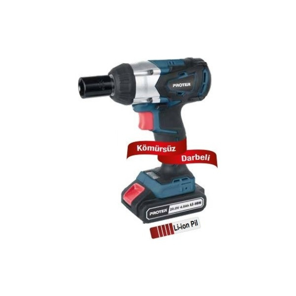 Proter Pst 460 Ws Kömürsüz Darbeli Şarjlı Somun Sökme Makinası Somun Sıkma Makinesi Fiyatı