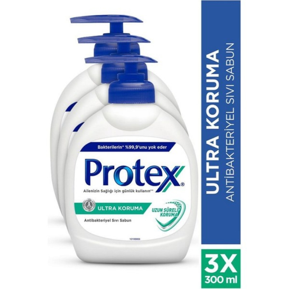 Protex Ultra Uzun Süreli Koruma Antibakteriyel Sıvı Sabun 3 x 300 ml - 52 Sabunlar Fiyatı