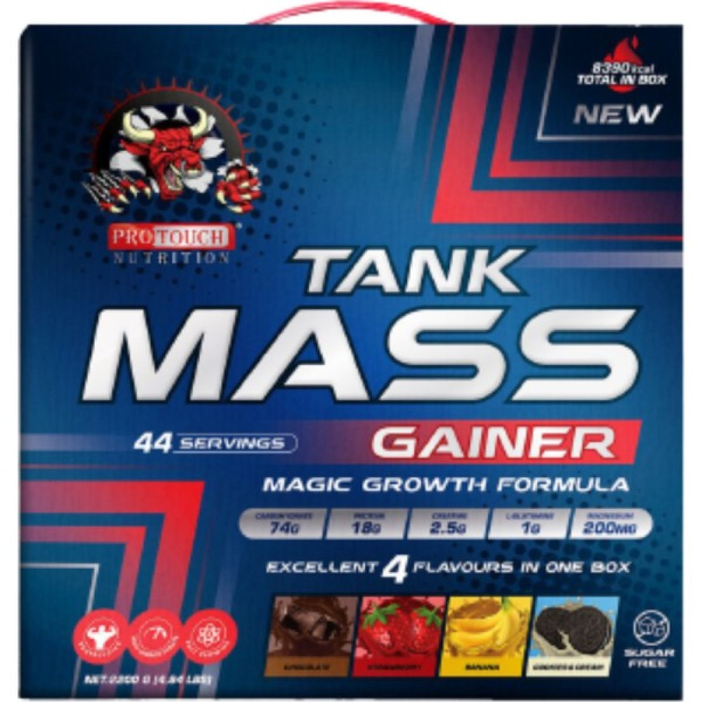 Protouch Nutrition The Tank Mass Gainer 44 Şase 2200 gr 4 Aroma Sporcu Besinleri Fiyatı