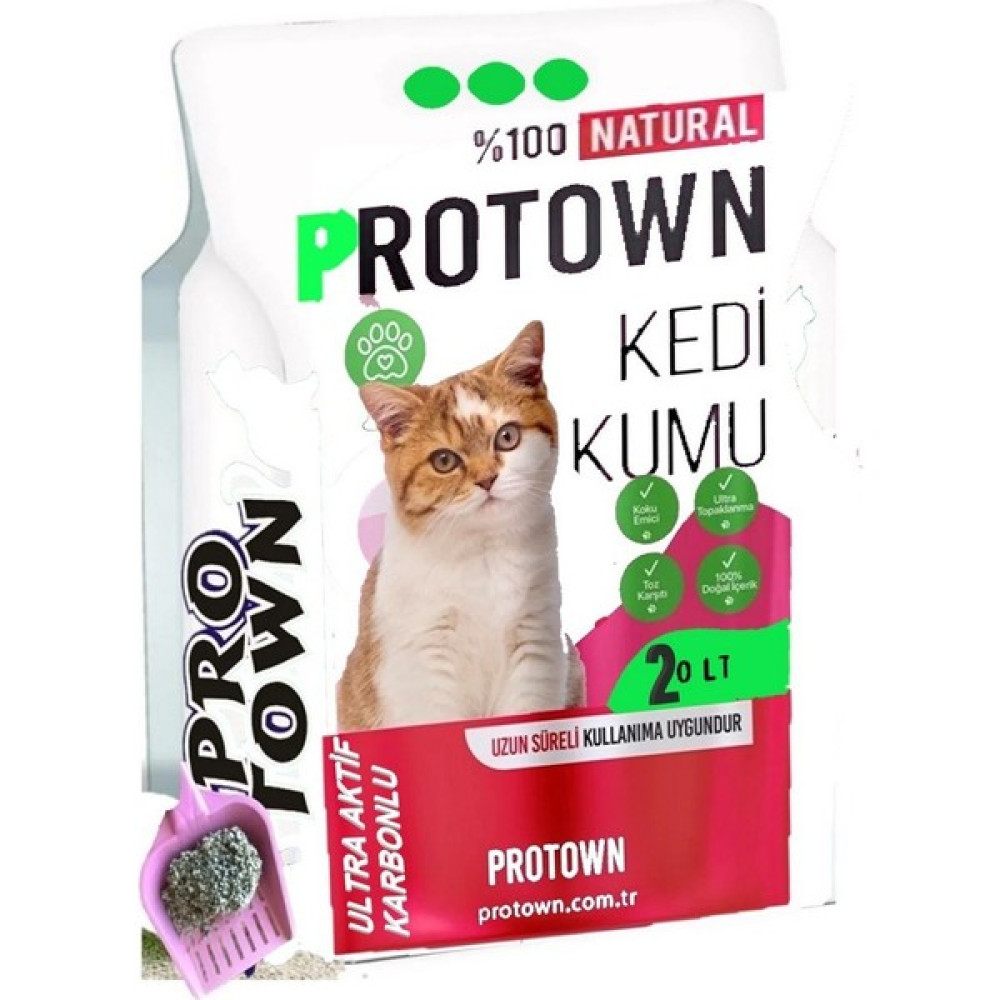 Protown Ultra Aktif Karbonlu 20 Litre Doğal Bentonit Aloe Vera Kokulu Kedi Kumu Evcil Hayvan Ürünleri Fiyatı