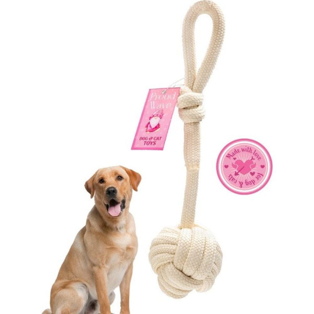 Proud Wave Köpek Oyuncağı Çekiştirmeli Eğitim Ipi Diş Kaşıma Ipi Tekli Beyaz Çekiştirme-Beyaz 40 cm Evcil Hayvan Ürünleri Fiyatı