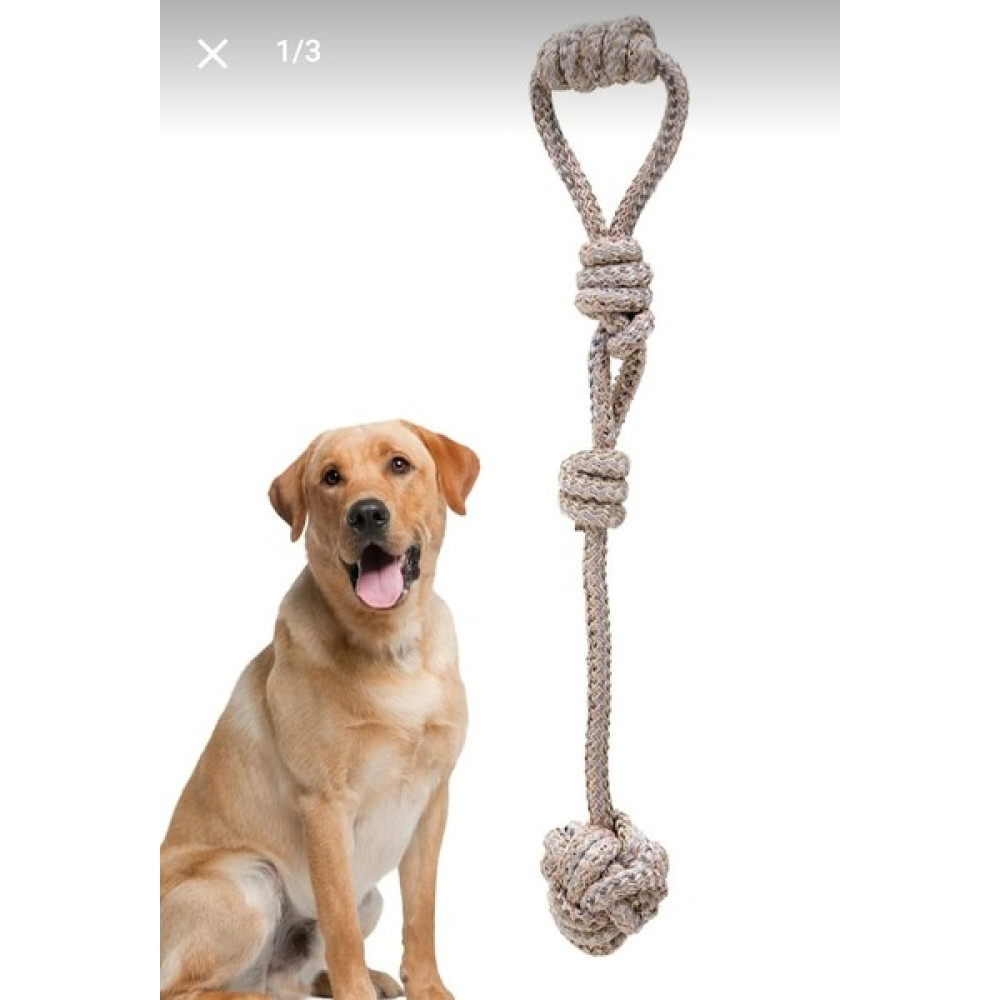 Proud Wave Köpek Oyuncağı Toplu Oyuncak Çekiştirmeli Halat Pamuk - Köpek Isırma Kemirme Oyuncağı Diş Ipi Beyaz- 50 x 60 cm Evcil Hayvan Ürünleri Fiyatı