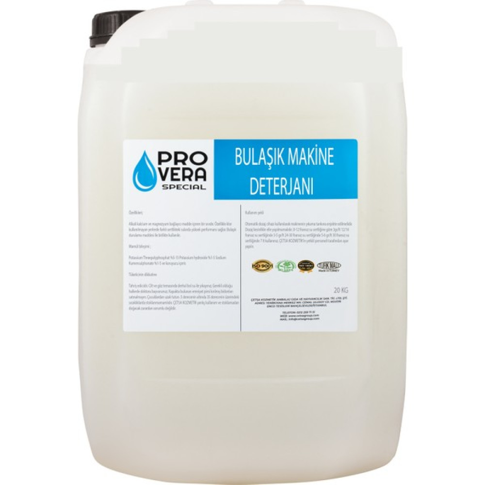 Provera Bulaşık Makine Deterjanı 20 Kg Bulaşık Yıkama Fiyatı